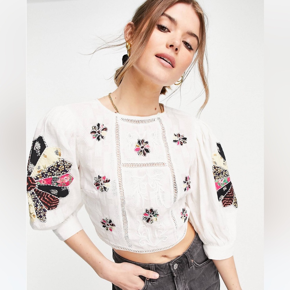 ASOS Embroidered Blouse